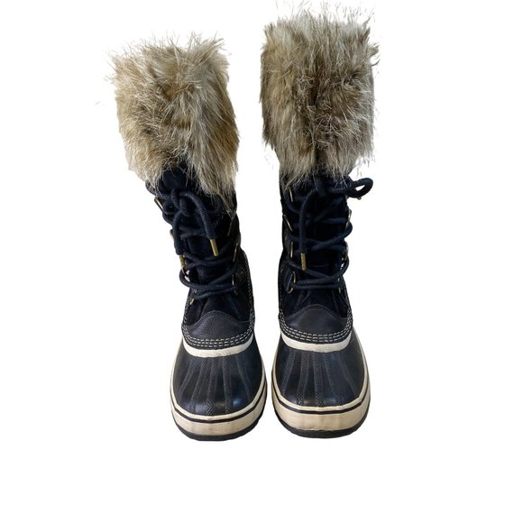 Sorel Women's 7 Joan Of Arctic Waterproof Snow Boots Shoes Black -25F - Picture 4 of 17